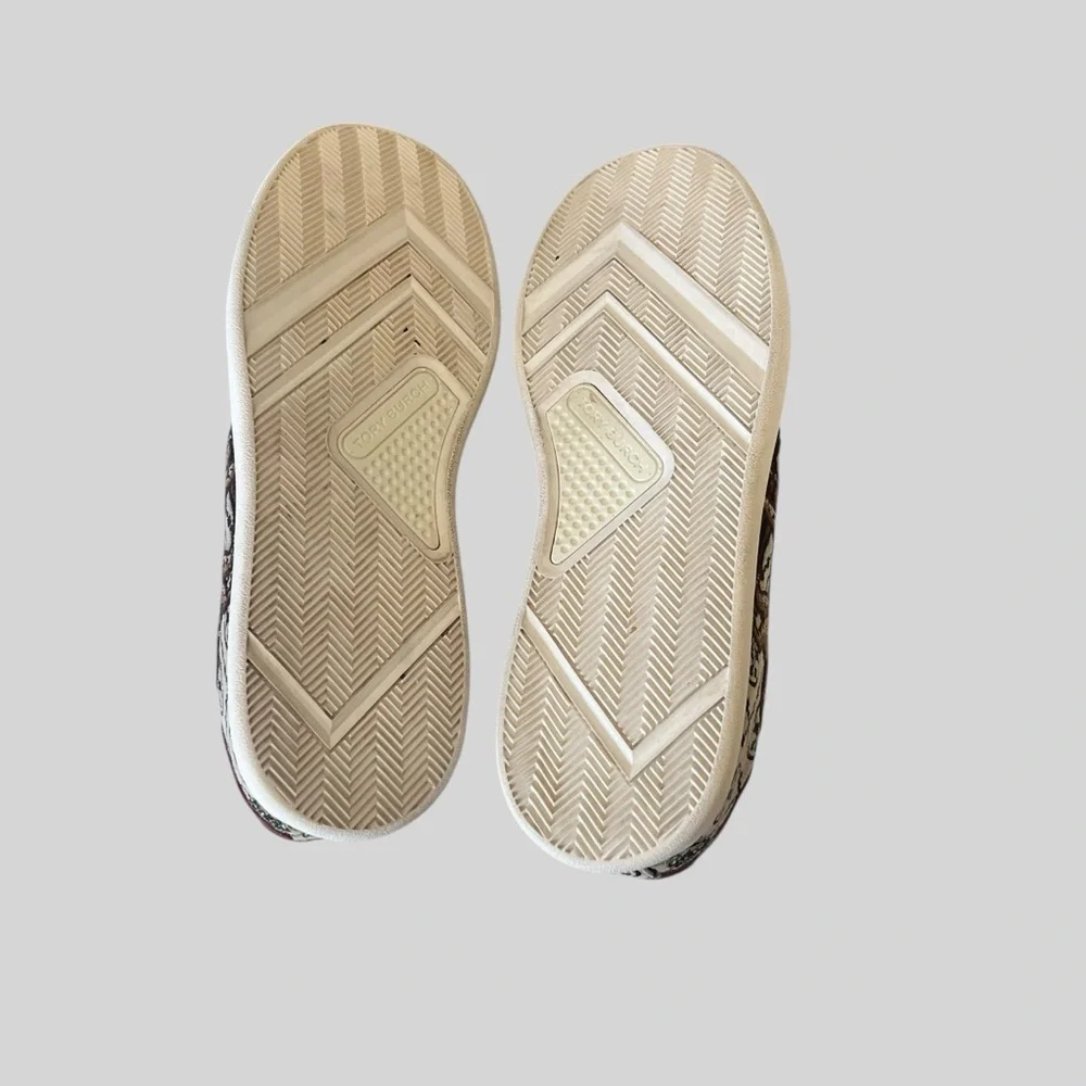 Tory Burch T Monogram Howell Embroidered Sneaker.